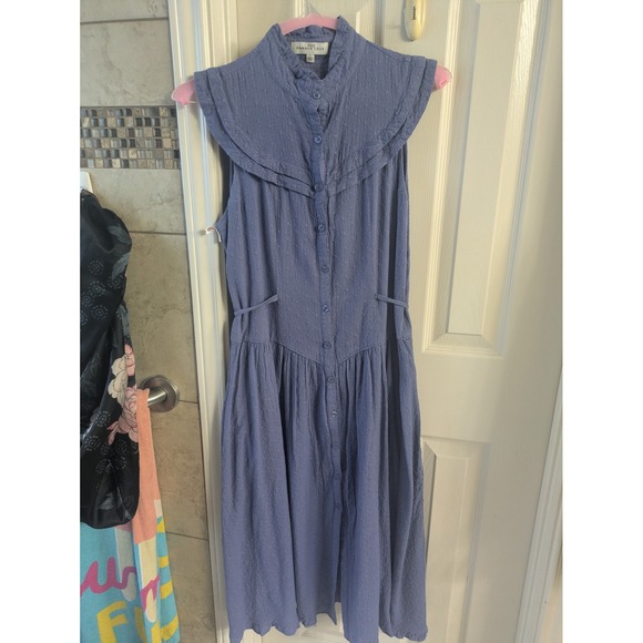 Pamela Love Eyelet Midi Dress & Geometric Woven Sun Hat Bundle Retail $475 - Picture 13 of 13